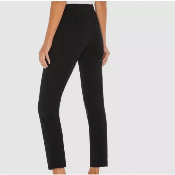 Spanx Black Perfect Pant Slim Straight Pull On Ponte Stretch Knit Career Medium - Picture 4 of 9
